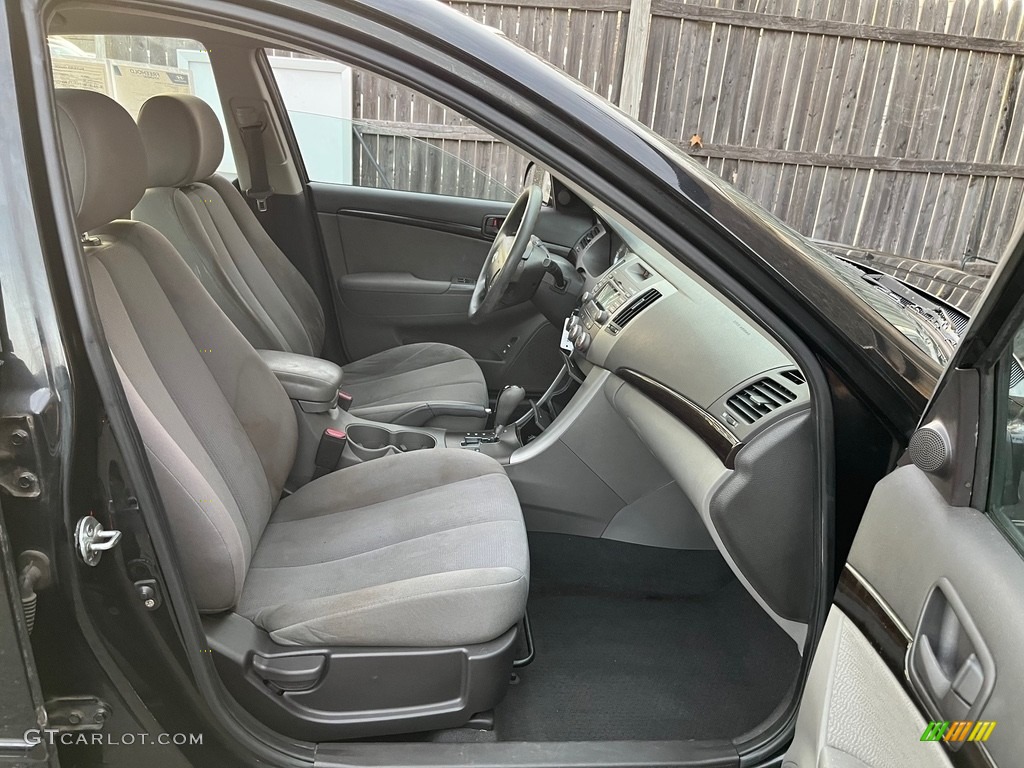 2010 Sonata GLS - Ebony Black / Gray photo #15