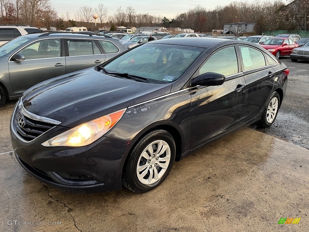 2011 Sonata GLS - Midnight Black / Camel photo #3