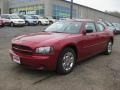 2008 Inferno Red Crystal Pearl Dodge Charger SE  photo #1