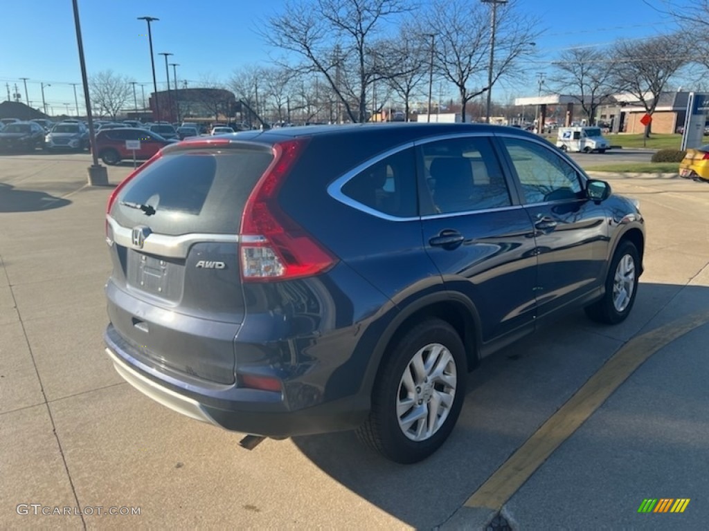 2016 CR-V EX AWD - Obsidian Blue Pearl / Black photo #2