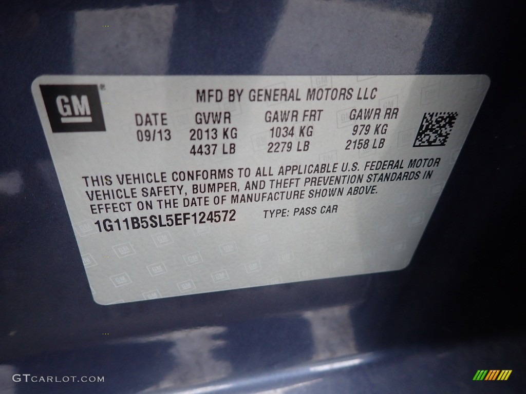 2014 Malibu LS - Atlantis Blue Metallic / Jet Black/Titanium photo #19