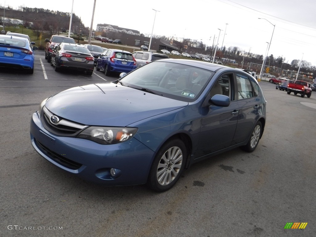 2010 Impreza 2.5i Premium Wagon - Newport Blue Pearl / Ivory photo #5