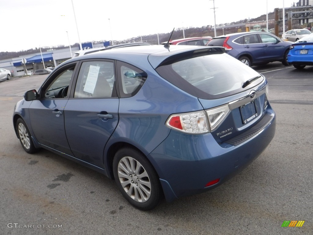 2010 Impreza 2.5i Premium Wagon - Newport Blue Pearl / Ivory photo #7