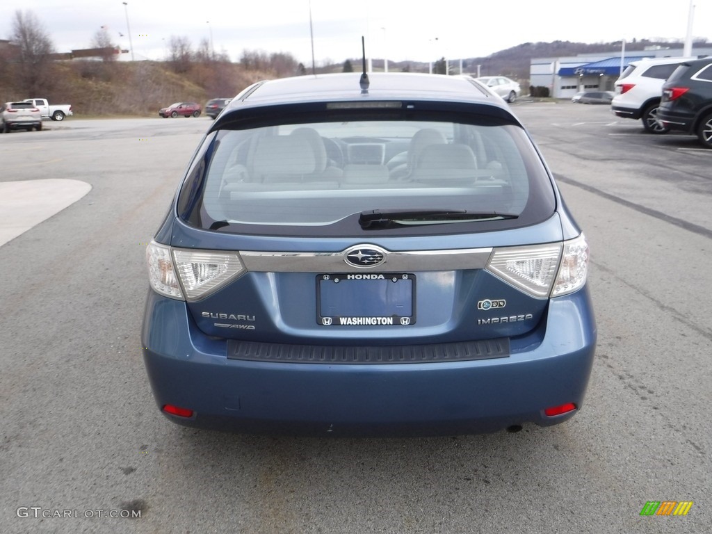 2010 Impreza 2.5i Premium Wagon - Newport Blue Pearl / Ivory photo #8