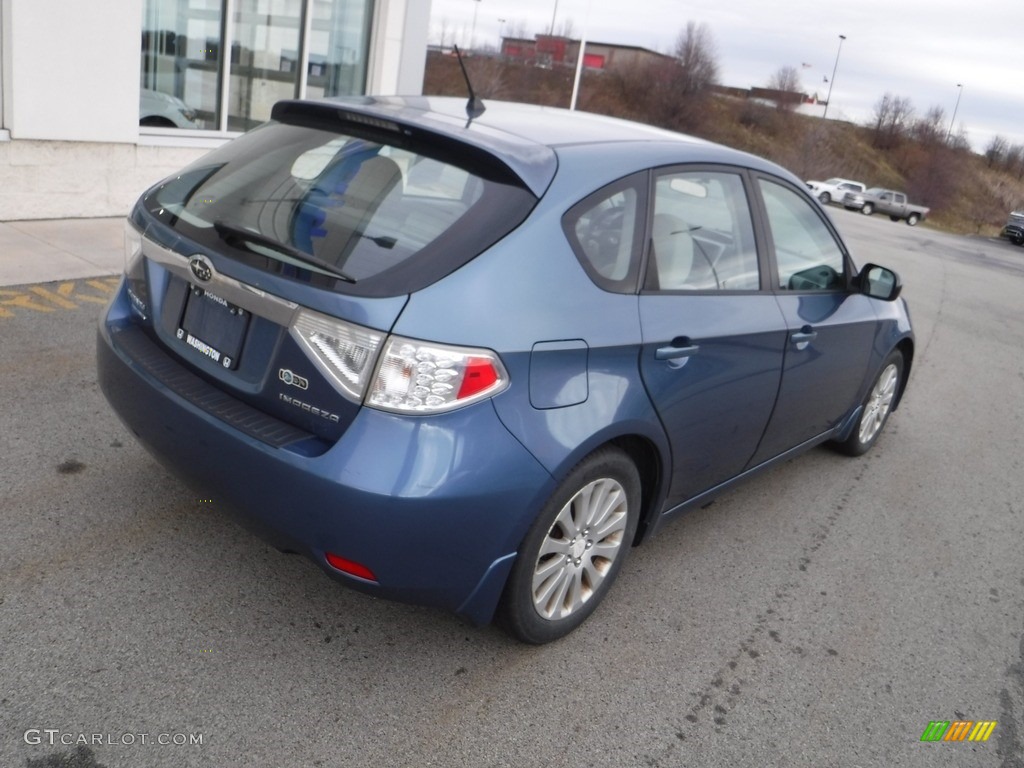 2010 Impreza 2.5i Premium Wagon - Newport Blue Pearl / Ivory photo #9