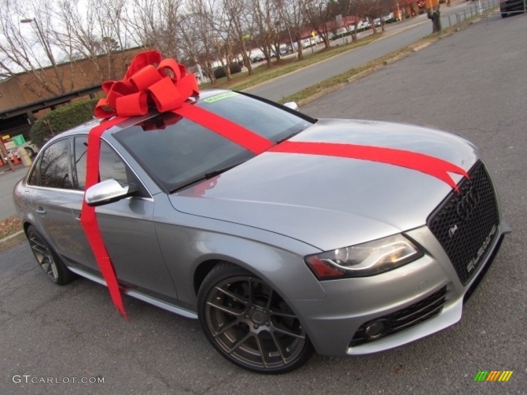 2011 S4 3.0 quattro Sedan - Quartz Grey Metallic / Black photo #1