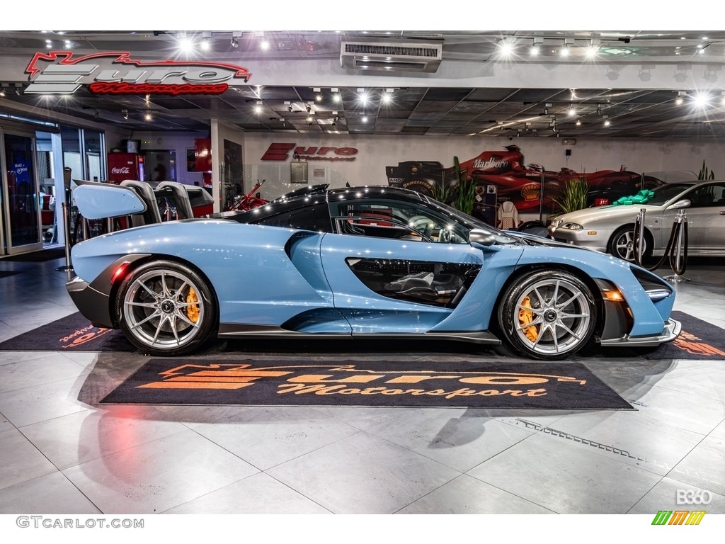 Pacific Blue 2019 McLaren Senna Coupe Exterior Photo #143426417