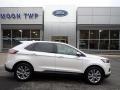 2019 White Platinum Ford Edge Titanium AWD #143424432