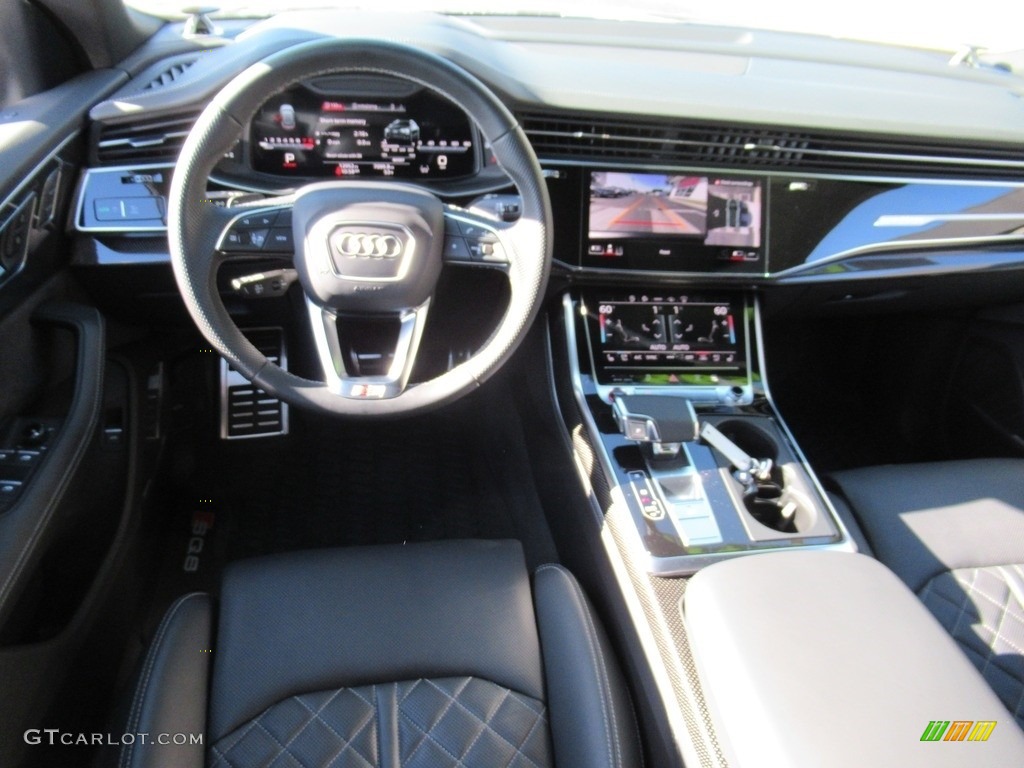 2021 Audi SQ8 Prestige quattro Black Dashboard Photo #143426621