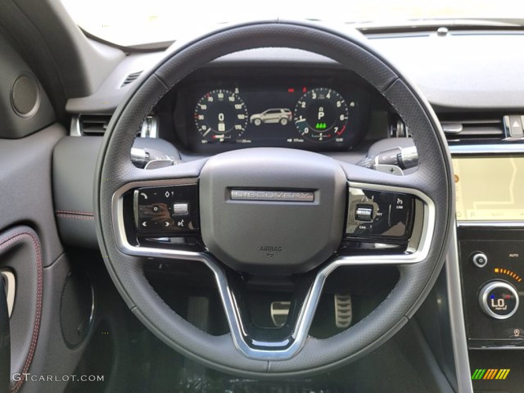 2022 Land Rover Discovery Sport S R-Dynamic Ebony Steering Wheel Photo #143427341