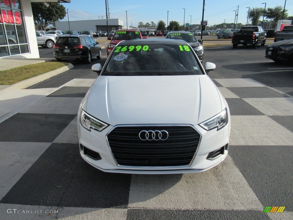 2018 A3 2.0 Premium - Ibis White / Chestnut Brown photo #2