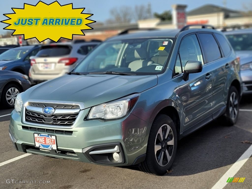 2017 Forester 2.5i Limited - Jasmine Green Metallic / Gray photo #1