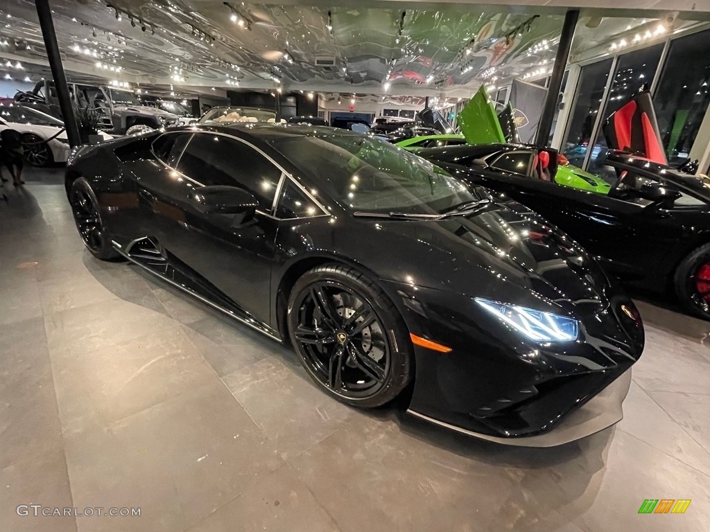 Nero Noctis 2021 Lamborghini Huracan EVO Exterior Photo #143428955