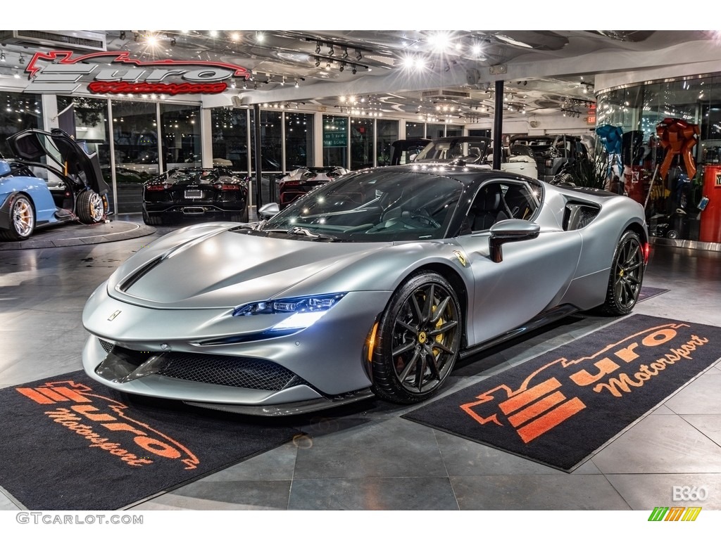 2021 SF90 Stradale Assetto Fiorano - Grigio Titanio Metallic / Nero photo #1