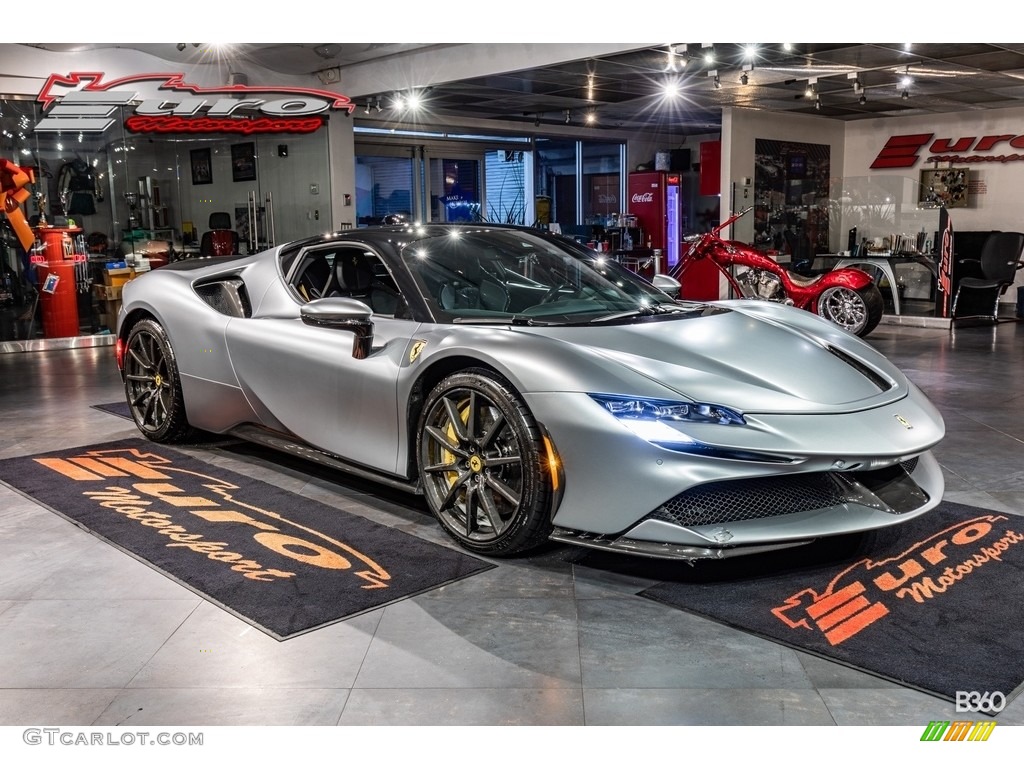 Grigio Titanio Metallic 2021 Ferrari SF90 Stradale Assetto Fiorano Exterior Photo #143429966