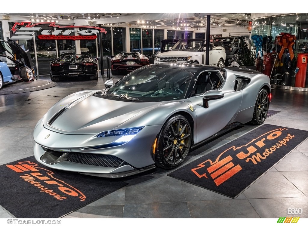 Grigio Titanio Metallic 2021 Ferrari SF90 Stradale Assetto Fiorano Exterior Photo #143430071