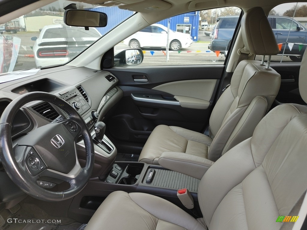 2012 CR-V EX-L - White Diamond Pearl / Beige photo #4