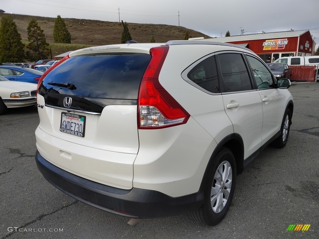 2012 CR-V EX-L - White Diamond Pearl / Beige photo #8