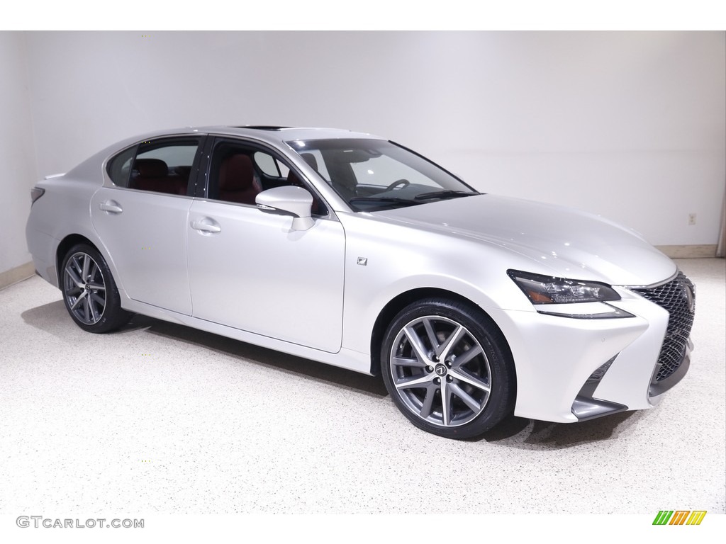 2018 GS 350 F Sport AWD - Liquid Platinum / Rioja Red photo #1