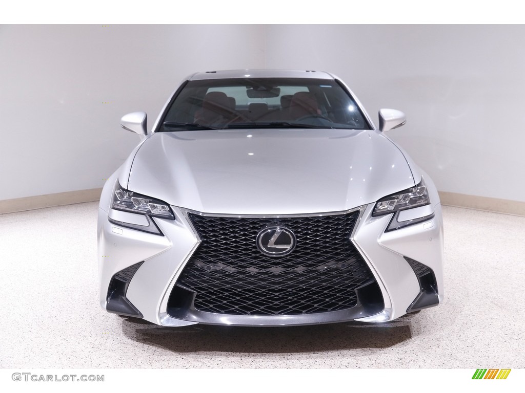 2018 GS 350 F Sport AWD - Liquid Platinum / Rioja Red photo #2