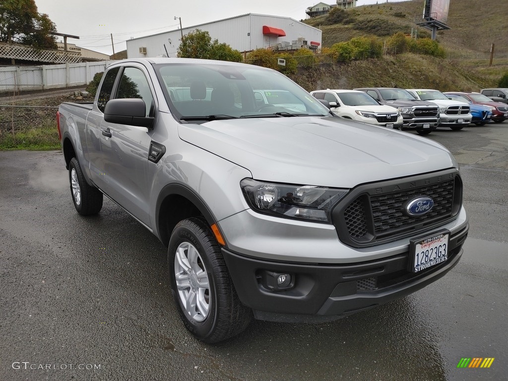2021 Ranger XL SuperCab 4x4 - Iconic Silver Metallic / Ebony photo #1