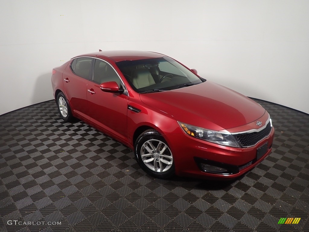 2012 Optima LX - Spicy Red / Beige photo #2