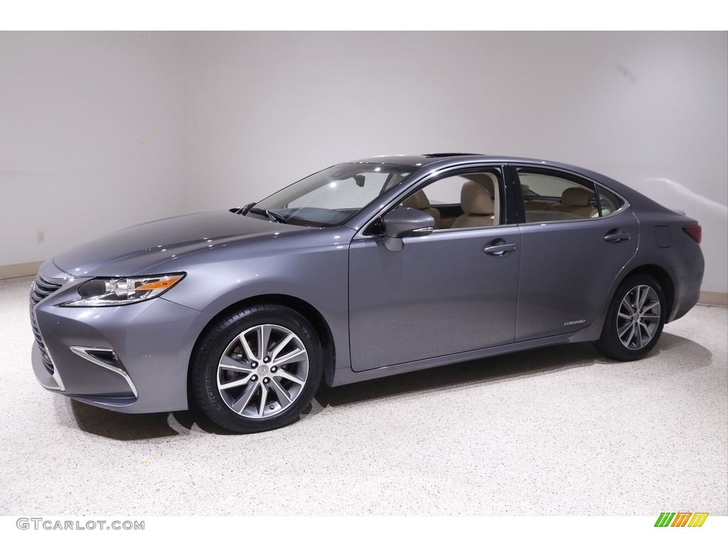 2017 ES 300h Hybrid - Nebula Gray Pearl / Parchment photo #3