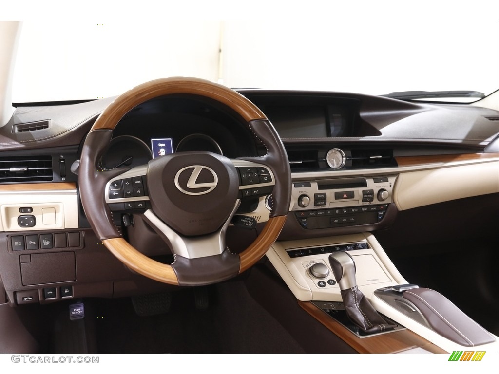 2017 Lexus ES 300h Hybrid Parchment Dashboard Photo #143431518