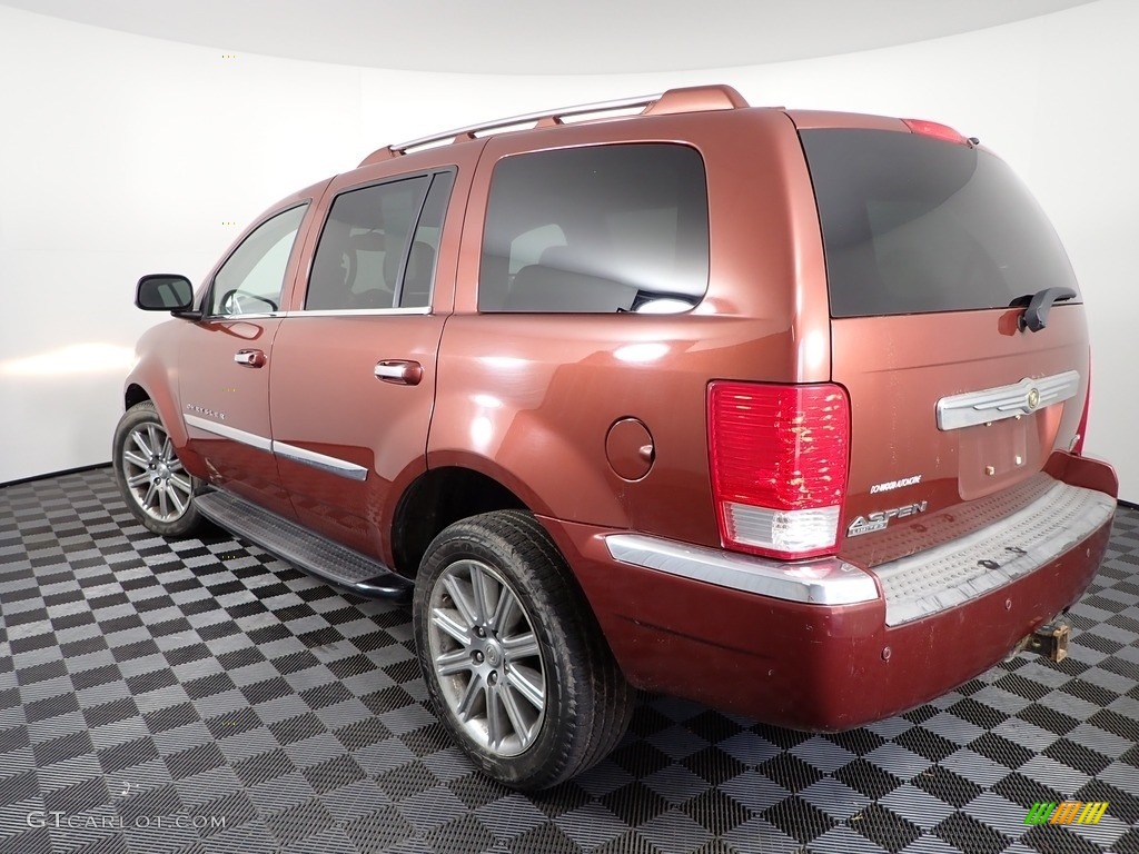 2007 Aspen Limited HEMI 4WD - Cognac Crystal Pearl / Dark Slate Gray/Light Slate Gray photo #9