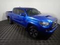 2017 Blazing Blue Pearl Toyota Tacoma TRD Sport Double Cab 4x4  photo #4