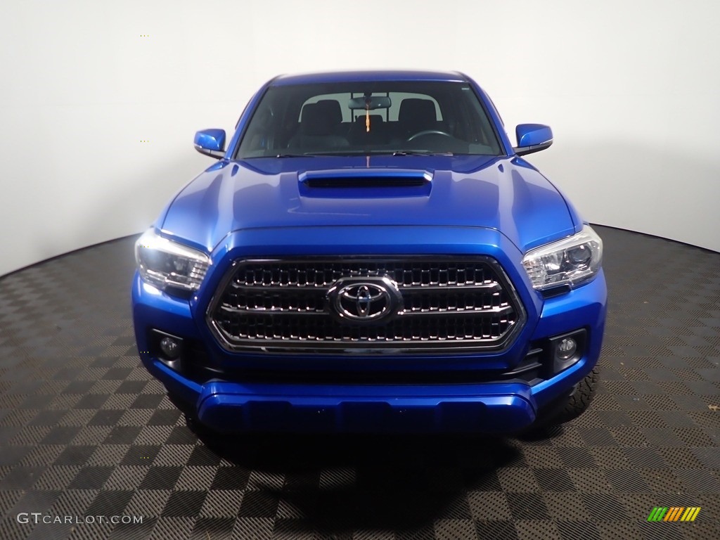 2017 Tacoma TRD Sport Double Cab 4x4 - Blazing Blue Pearl / TRD Graphite photo #6