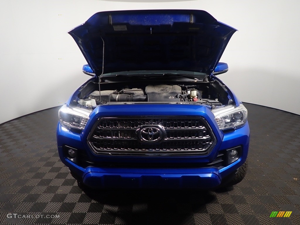 2017 Tacoma TRD Sport Double Cab 4x4 - Blazing Blue Pearl / TRD Graphite photo #7