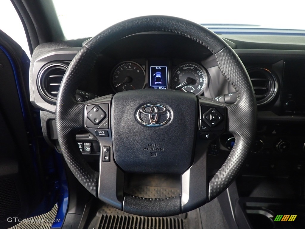 2017 Tacoma TRD Sport Double Cab 4x4 - Blazing Blue Pearl / TRD Graphite photo #27