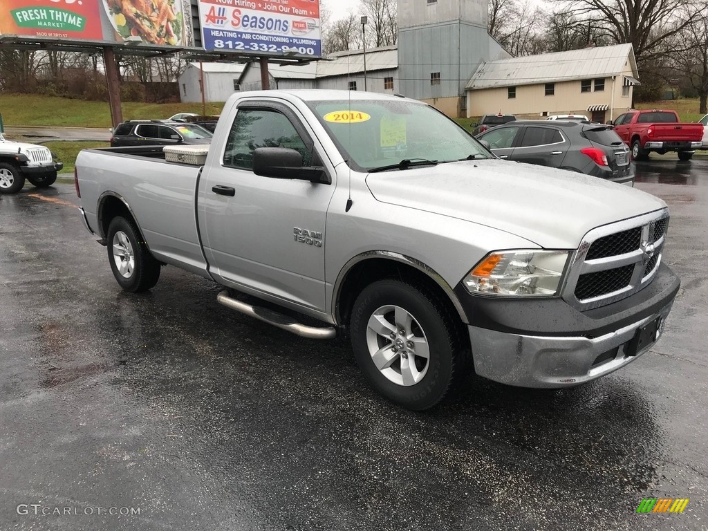 Bright Silver Metallic 2014 Ram 1500 Tradesman Regular Cab Exterior Photo #143433061