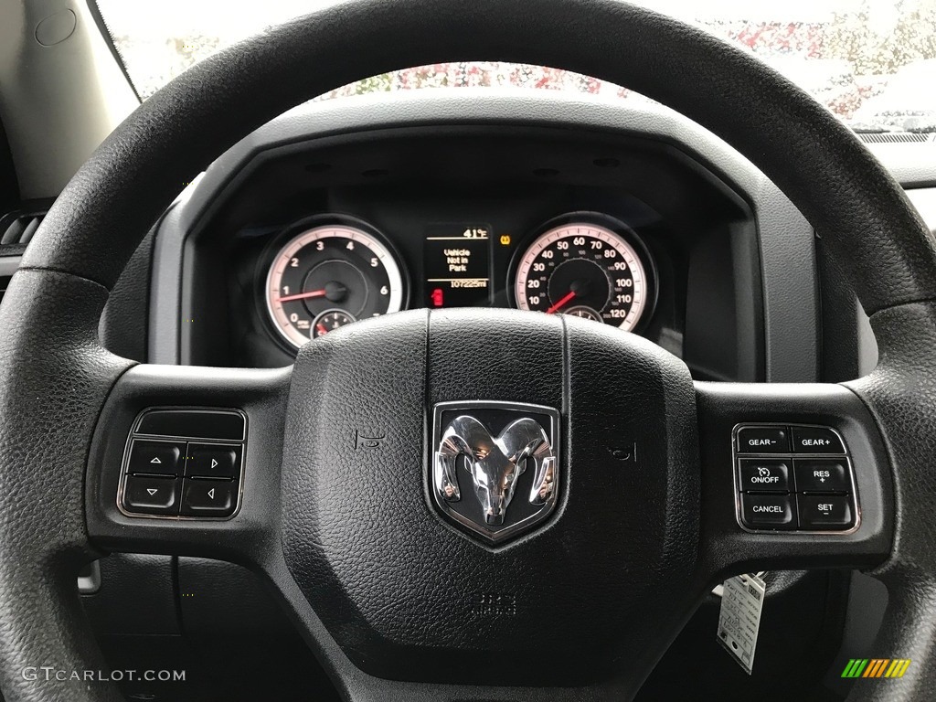 2014 Ram 1500 Tradesman Regular Cab Black/Diesel Gray Steering Wheel Photo #143433129
