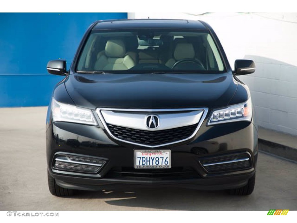 2014 MDX Technology - Crystal Black Pearl / Parchment photo #7