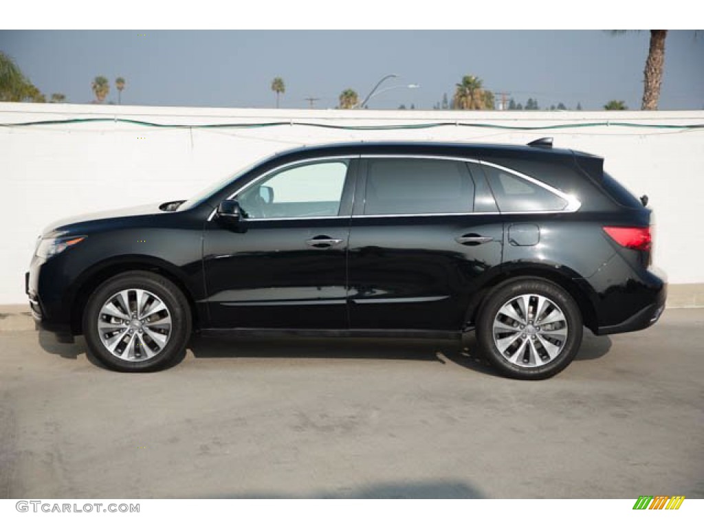 2014 MDX Technology - Crystal Black Pearl / Parchment photo #10