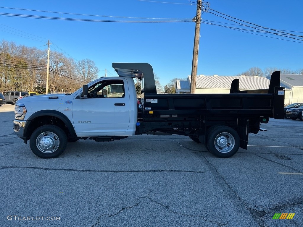 Bright White 2022 Ram 5500 Tradesman Regular Cab 4x4 Dump Truck Exterior Photo #143435901