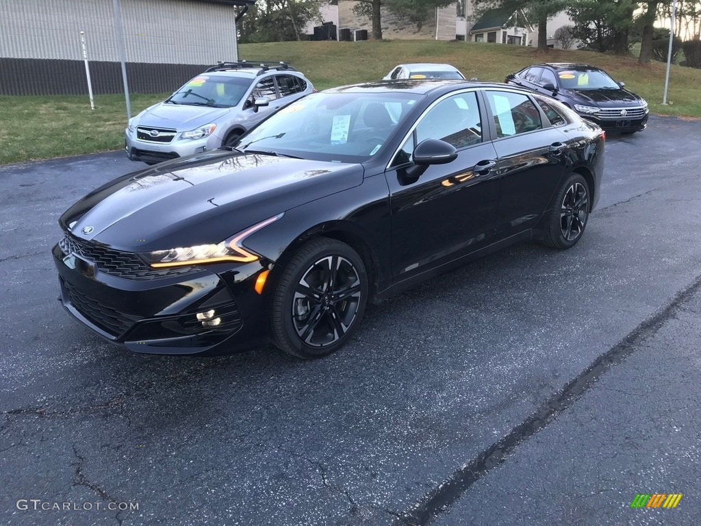 Ebony Black 2021 Kia K5 GT-Line Exterior Photo #143437329