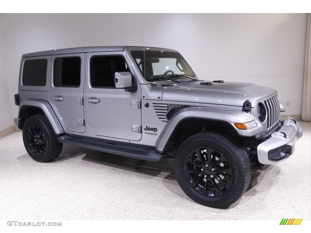 2020 Wrangler Unlimited Sahara 4x4 - Billet Silver Metallic / Black photo #1