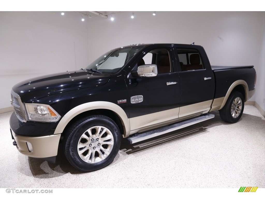 Black 2013 Ram 1500 Laramie Longhorn Crew Cab 4x4 Exterior Photo #143441013