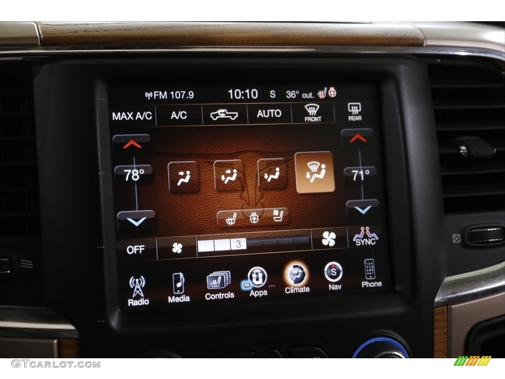 2013 Ram 1500 Laramie Longhorn Crew Cab 4x4 Controls Photo #143441136