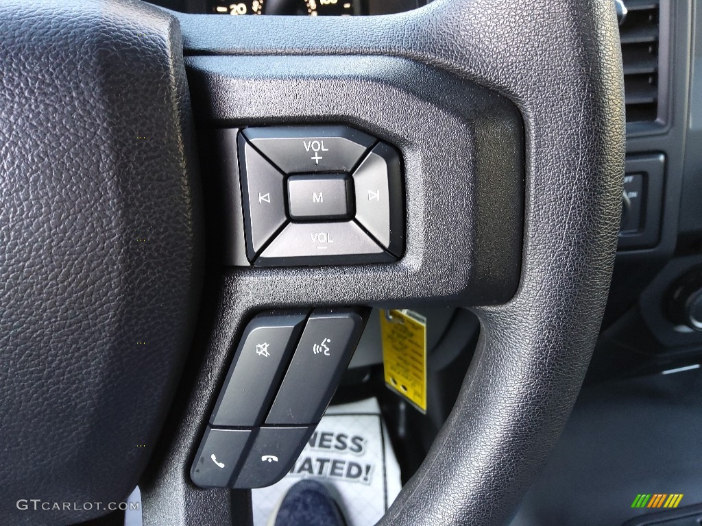2018 Ford F150 XLT Regular Cab Earth Gray Steering Wheel Photo #143441433