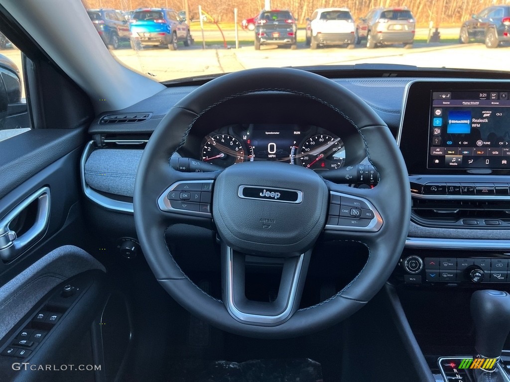 2022 Jeep Compass Latitude 4x4 Black Steering Wheel Photo #143441568