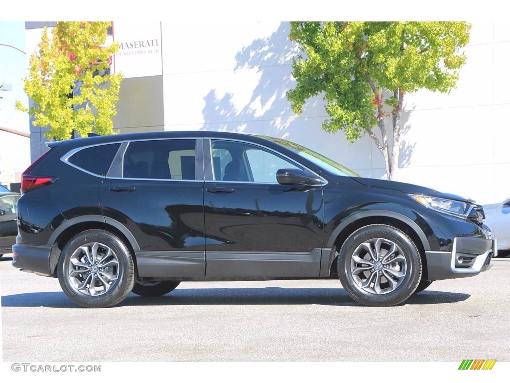 Crystal Black Pearl 2022 Honda CR-V EX Exterior Photo #143443530