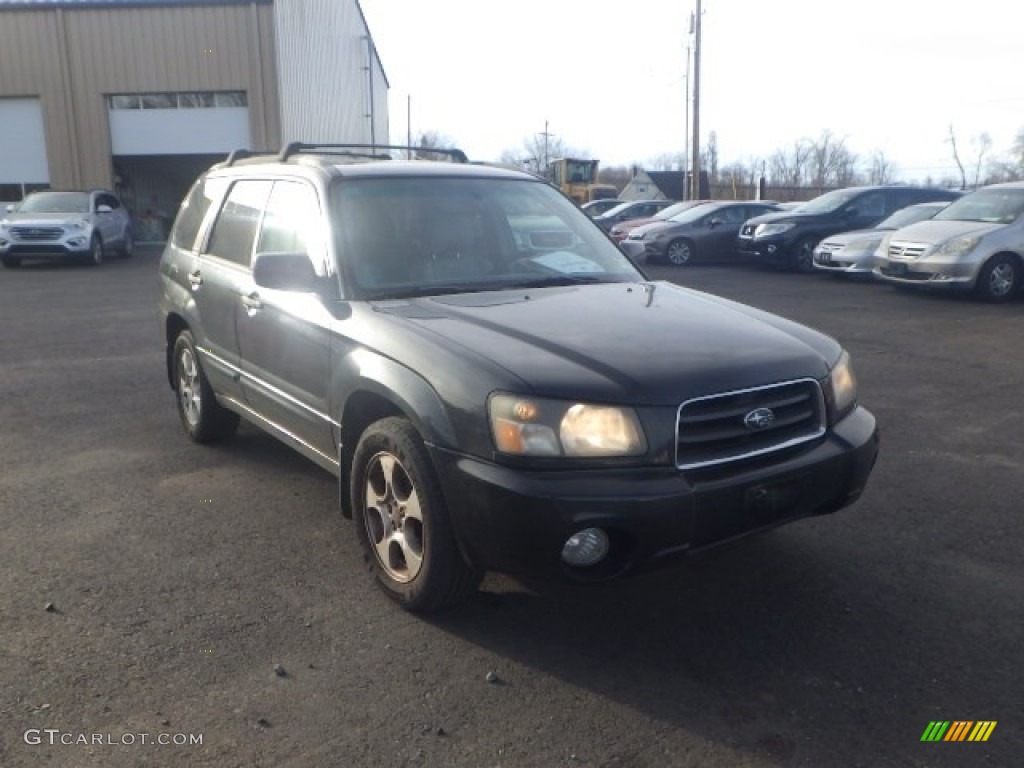 2004 Forester 2.5 XS - Java Black Pearl / Gray photo #3