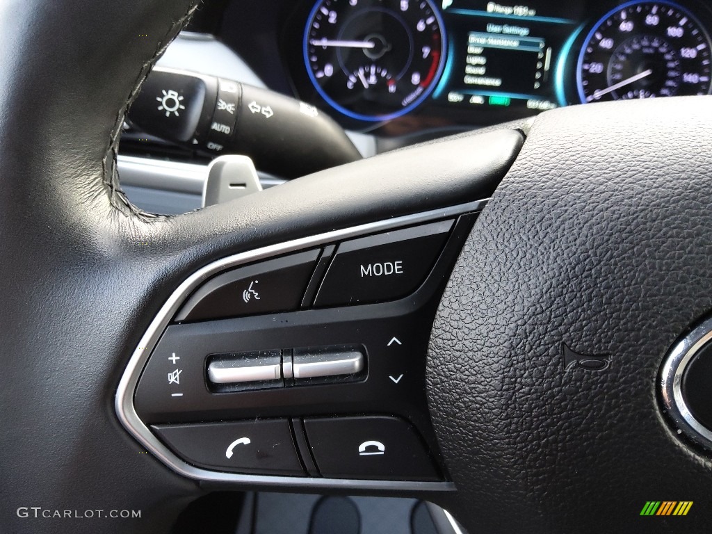 2020 Hyundai Palisade SEL Black/Gray Steering Wheel Photo #143445408