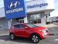 2012 Signal Red Kia Sportage EX  photo #2