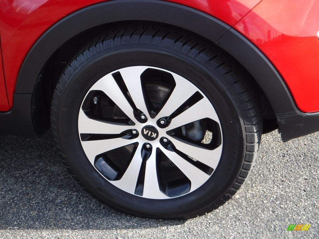 2012 Sportage EX - Signal Red / Black photo #3