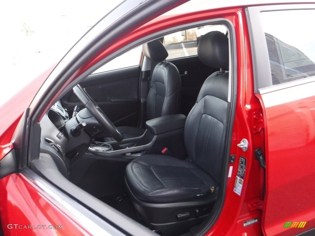 2012 Sportage EX - Signal Red / Black photo #15
